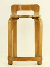 Alvar Aalto voor Artek - Chair K65 - berkenhout - design 1935 – foto 2 – kavel bij De Kringwinkel, Antwerpen