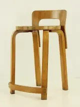 Alvar Aalto voor Artek - Chair K65 - berkenhout - design 1935 – foto 3 – kavel bij De Kringwinkel, Antwerpen