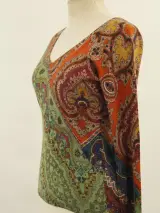 ETRO Milano - luxe fijn gebreide paisley trui - multicolor - maat 38 – foto 5 – kavel bij De Kringwinkel, Antwerpen