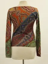 ETRO Milano - luxe fijn gebreide paisley trui - multicolor - maat 38 – foto 7 – kavel bij De Kringwinkel, Antwerpen
