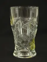 Vintage Franse Vaas van Geperst Glas – Bloemenreliëf – foto 3 – kavel bij De Kringwinkel, Antwerpen
