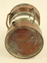 Antieke koperen scheepslamp – Ankerlicht met Fresnel-lens – foto 7 – kavel bij De Kringwinkel, Antwerpen