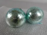 2 turquoise kerstballen – foto 4 – kavel bij De Kringwinkel, Diest