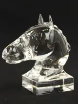 Pierre Pétry (1945–2017) voor Val Saint Lambert – Kristallen paardenhoofd – foto 4 – kavel bij De Kringwinkel, Antwerpen