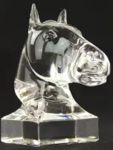 Pierre Pétry (1945–2017) voor Val Saint Lambert – Kristallen paardenhoofd – foto 5 – kavel bij De Kringwinkel, Antwerpen