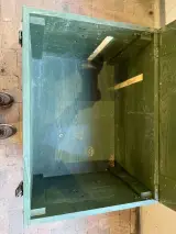 2x Houten opbergkisten / legerkisten, legergroen, 70,5 × 51,5 × 41,5 cm per stuk | stapelbaar – foto 4 – kavel bij Onlineveilingmeester, Hoogeveen