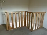 Open houten kwartslagtrap, kwartslag links, naturel hout, hoogte 250–255 cm – gedemonteerd – foto 6 – kavel bij Onlineveilingmeester, Hoogeveen