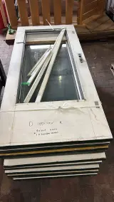 Meranti hardhouten buitendeur, HR++ glas; lage borstwering, houtkleur, pallet B – foto 5 – kavel bij Onlineveilingmeester, Hoogeveen