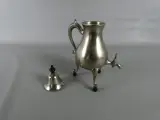 Vintage metalen koffiekan met deksel en kraan – foto 3 – kavel bij De Kringwinkel, Diest