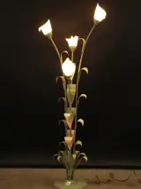Hollywood Regency Botanische staande lamp met Jugendstil invloeden – foto 3 – kavel bij De Kringwinkel, Antwerpen