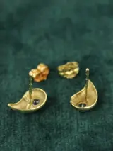 Bicolor 8 karaat gouden oorbellen – foto 5 – kavel bij De Kringwinkel, Antwerpen