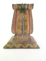 Set van 2 handgesneden houten wandconsoles – Barokstijl – foto 2 – kavel bij De Kringwinkel, Heverlee