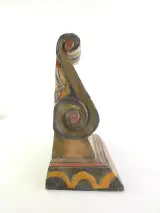 Set van 2 handgesneden houten wandconsoles – Barokstijl – foto 3 – kavel bij De Kringwinkel, Heverlee