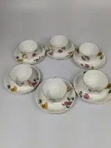 Art Deco Porselein Limoges Madesclaire Pillivuyt Paradijsvogel servies – foto 4 – kavel bij De Kringwinkel, Sint-Niklaas