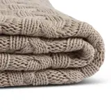 5x Plaid Taupe 130×170 cm – Zachte Woondeken VIDI, Sogno Avvolgente – foto 4 – kavel bij Onlineveilingmeester, Hoogeveen