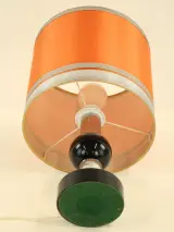 Vintage 70's Luxe Tafellamp Oranje/ zwart / Chroom – foto 4 – kavel bij De Kringwinkel, Antwerpen