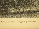Boerjan - Antwerpen, ingang Het Steen - grafisch werk 1961 – foto 10 – kavel bij De Kringwinkel, Antwerpen