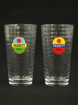 Partij vintage bierglazen – Vedett Extra & Duvel – 12 stuks – foto 3 – kavel bij De Kringwinkel, Antwerpen
