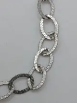 Zilveren armband met schakels en karabijnsluiting – foto 2 – kavel bij De Kringwinkel, Diest