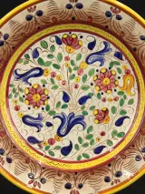 XL Italiaanse Majolica Sierschaal – Ars Deruta – 40 cm – foto 2 – kavel bij De Kringwinkel, Antwerpen