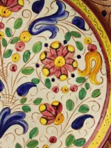 XL Italiaanse Majolica Sierschaal – Ars Deruta – 40 cm – foto 4 – kavel bij De Kringwinkel, Antwerpen
