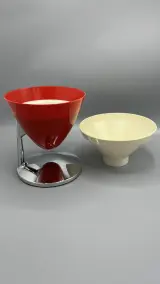 Digitale keukenweegschaal Casa Bugatti Uma rood design met timer – foto 3 – kavel bij De Kringwinkel, Waardamme