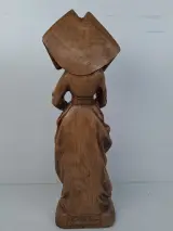 Groot Houtsnijwerk Sculptuur: Maria Van Bourgondië – Uniek Statig Beeld – foto 3 – kavel bij De Kringwinkel, Waardamme