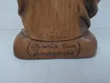 Groot Houtsnijwerk Sculptuur: Maria Van Bourgondië – Uniek Statig Beeld – foto 4 – kavel bij De Kringwinkel, Waardamme