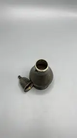 Suikerstrooier verzilverd balustermodel vintage muffineer met schroefdeksel – foto 3 – kavel bij De Kringwinkel, Waardamme