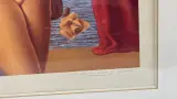 Prachtig ingelijste, zeldzame vintage kunstposter van René Magritte – „Les Fleurs du Mal” (ca. 1960) – foto 3 – kavel bij De Kringwinkel, Waardamme
