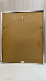 Prachtig ingelijste, zeldzame vintage kunstposter van René Magritte – „Les Fleurs du Mal” (ca. 1960) – foto 5 – kavel bij De Kringwinkel, Waardamme