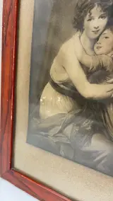 Gravure Vigée Le Brun zelfportret met dochter in kader – foto 4 – kavel bij De Kringwinkel, Waardamme