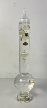 Galileo thermometer Thüringer Glaskunst tafelmodel decoratief glas – foto 4 – kavel bij De Kringwinkel, Waardamme