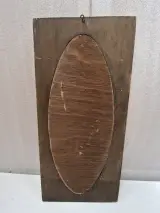 Vintage 3D Reliëf Wandpaneel – Handgesneden Karakteristieke Snorrenman / Harlekijn – foto 3 – kavel bij De Kringwinkel, Waardamme