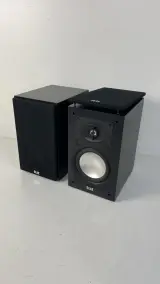 Luidsprekers ELAC 201 boekenplank stereoset Duits hifi audiopaar zwart – kavel bij De Kringwinkel, Waardamme
