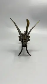 Kandelaar draak messing vintage tafelfiguur met vleugels – foto 5 – kavel bij De Kringwinkel, Oostkamp