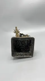 Sculptuur jager met edelhert régule vintage jachttafereel bronslook – foto 5 – kavel bij De Kringwinkel, Waardamme