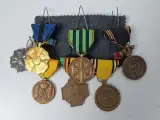 Authentieke Belgische WOII Medaillebalk – Complete Set van 7 Onderscheidingen (o.a. Victory & Albert I) – foto 2 – kavel bij De Kringwinkel, Waardamme