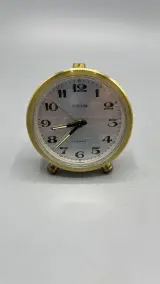 Mechanische wekker Europa 2 Jewels vintage messing tafelmodel – foto 3 – kavel bij De Kringwinkel, Oostkamp
