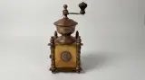 Koffiemolen Koper Messing Vintage Barokstijl Handmolen Decoratief – foto 4 – kavel bij De Kringwinkel, Waardamme