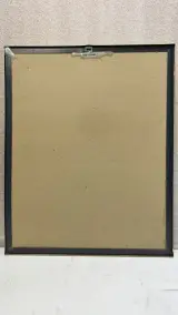 Vintage ingelijste kunstdruk – Merrie met veulen (Equestrian art), gesigneerd Ruane Manning, ca. jaren 70/80 – foto 3 – kavel bij De Kringwinkel, Waardamme