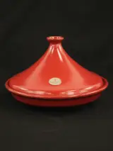 Emile Henry Rode keramische tajine 3,5L – foto 5 – kavel bij De Kringwinkel, Antwerpen