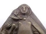 Bronskleurige religieuze plaquette met Maria van Barmhartigheid – foto 4 – kavel bij De Kringwinkel, Diest