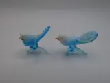 Set van twee vintage glazen miniatuurvogeltjes – foto 2 – kavel bij De Kringwinkel, Diest