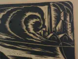 Expressionistische Houtsnede „Zwoegende Visser/Arbeider met Sloep” – Gesigneerd Vanhoy – foto 4 – kavel bij De Kringwinkel, Heverlee