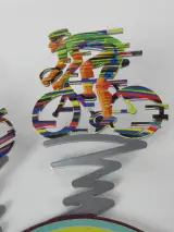 Cyclists Bowl - metalen wielrenners kunstwerk - Gerstein DESIGN – foto 3 – kavel bij De Kringwinkel, Heverlee