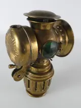 Set van 3 Vintage Lantaarns: 2x Meva 865 Stormlamp & 1x Messing Seinlamp / Carbidlamp – foto 13 – kavel bij De Kringwinkel, Heverlee