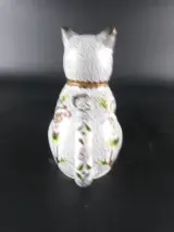 Chinese Cloisonné Theepot – Zittende Kat met bloemenmotief – foto 2 – kavel bij De Kringwinkel, Heverlee
