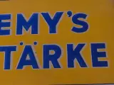 2 Vintage gele Remy’s Reisstärke-reclameborden in reliëf – foto 7 – kavel bij De Kringwinkel, Heverlee