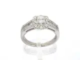Platina ring met een natuurlijke prinses en briljant geslepen diamanten – foto 5 – kavel bij Onlineveilingmeester